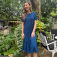 Florence - Cobolt Leopard:  Classic Maxi Tiered Dress