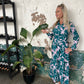 Blake - Pretty Lovely Green :  Button - Up Long sleeve Collared Dress with Belt