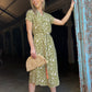 Iris - Wild Flower:  Classic Button Up Shirt Dress