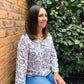 Amber - Havana Classic: Collared 3/4 sleeve shirt