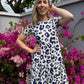 Hailey - Oversized Leopard: Classic Short Sleeve Tiered Midi Dress