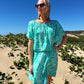 Boho Midi Dress - Floral Dreams: Sheered elasticated waistband midi dress