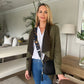 Zoe - Fatigue Suede:  Waterfall Jacket