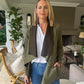 Zoe - Fatigue Suede:  Waterfall Jacket