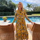 Willow - Melody:  Long Sleeve Roung Neck Classic Maxi Tiered Dress