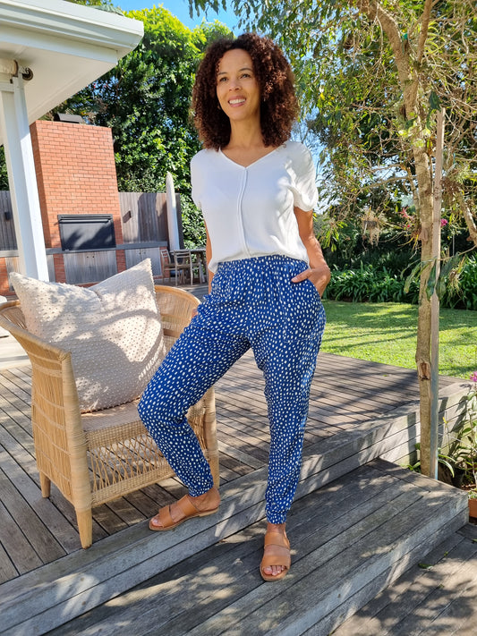 Holly - Abstract Spot:  Classic Jogger with elasticated waistband