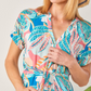 Charlie - Jungle Escape: Classic Midi Shirt Dress with mandarin collar