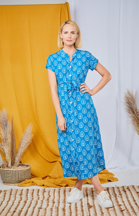 Vintage button on sale up dress