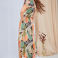 Iris - Jungle Blossom:  Classic Button Up Maxi Shirt Dress