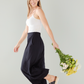 Harper - Black: Culotte Pants with pockets