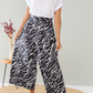 Harper - Zebra: Culotte pants with pockets