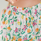 Boho Midi Dress - Positano: Sheered elasticated waistband midi dress