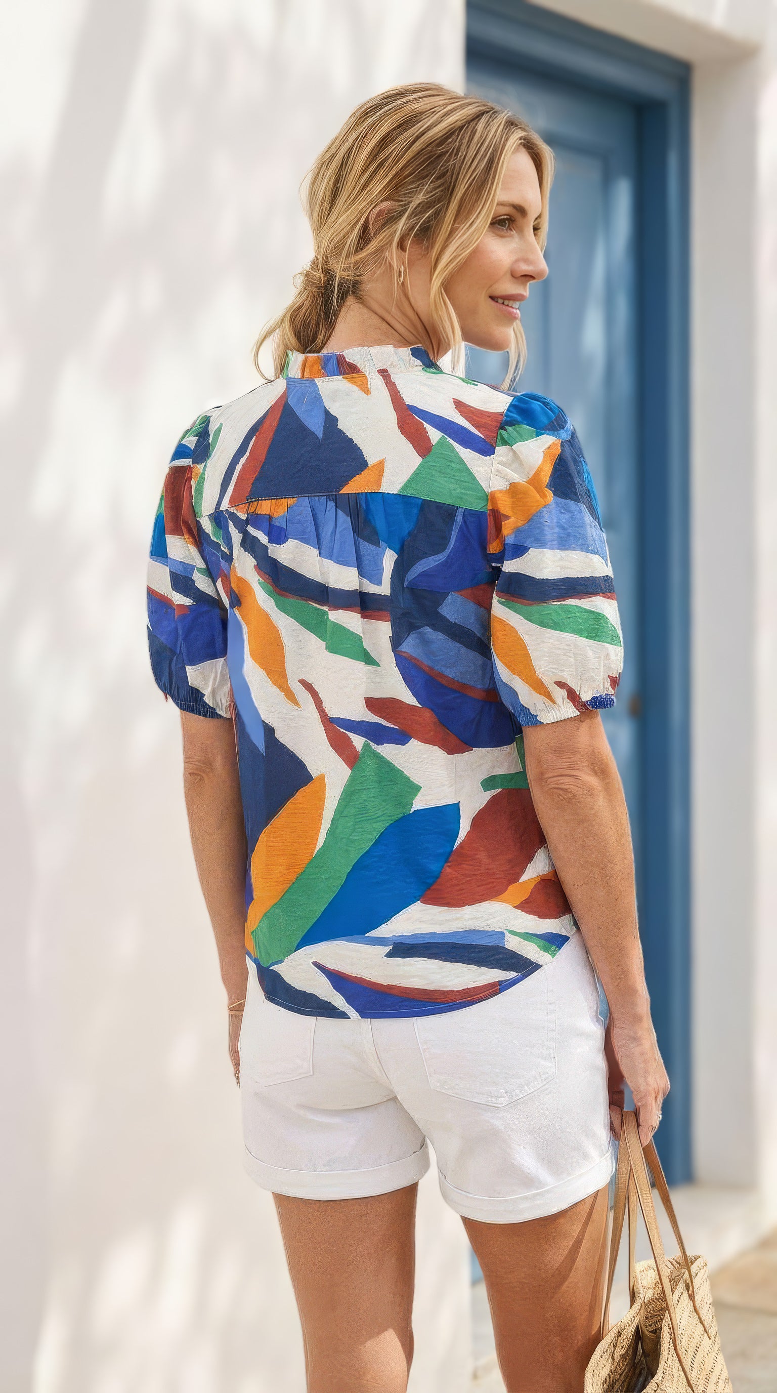 Spritz - Moon Petal: Frill detail blouse