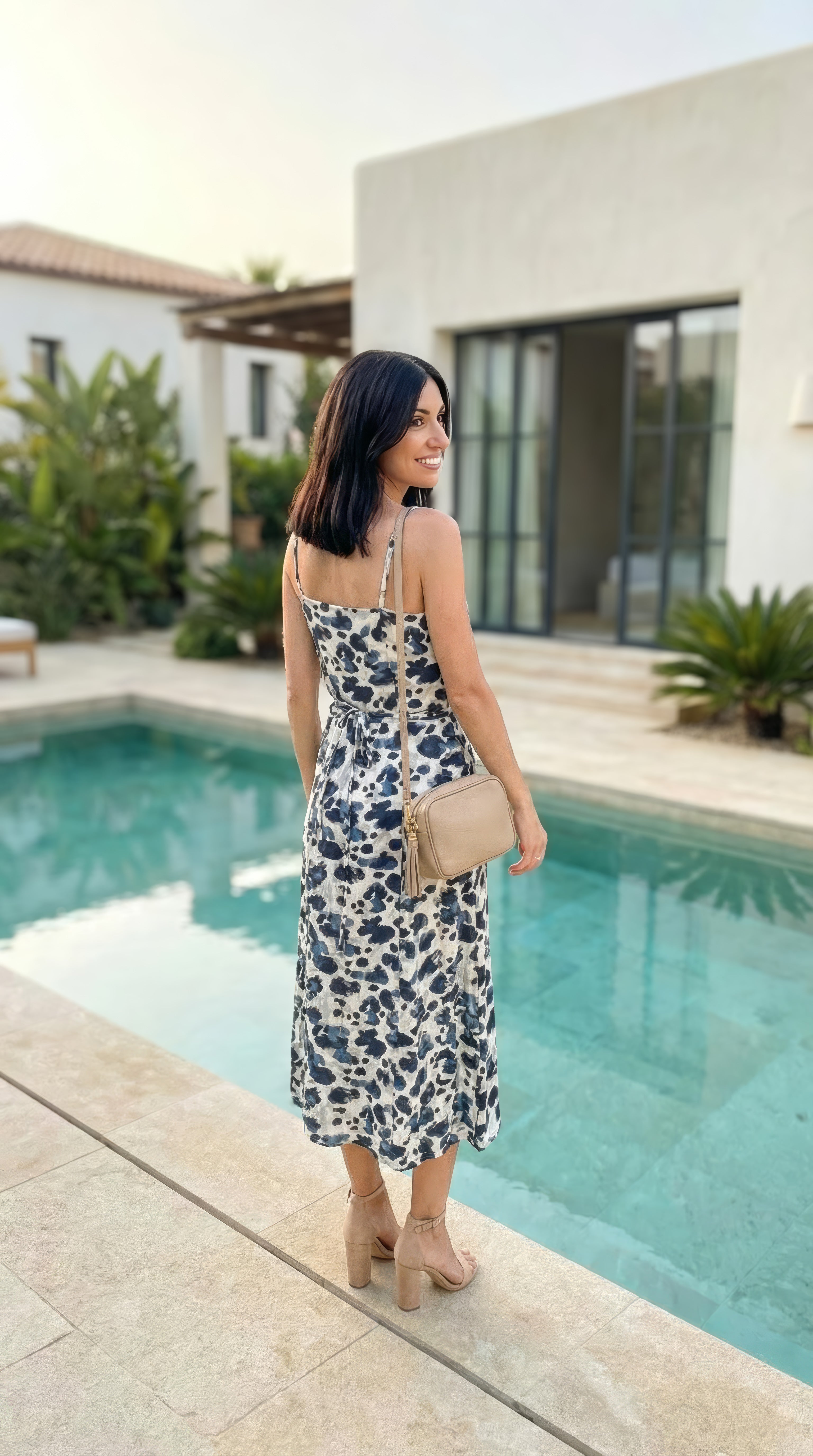 Sofia - Moonhill: Strappy wrap dress