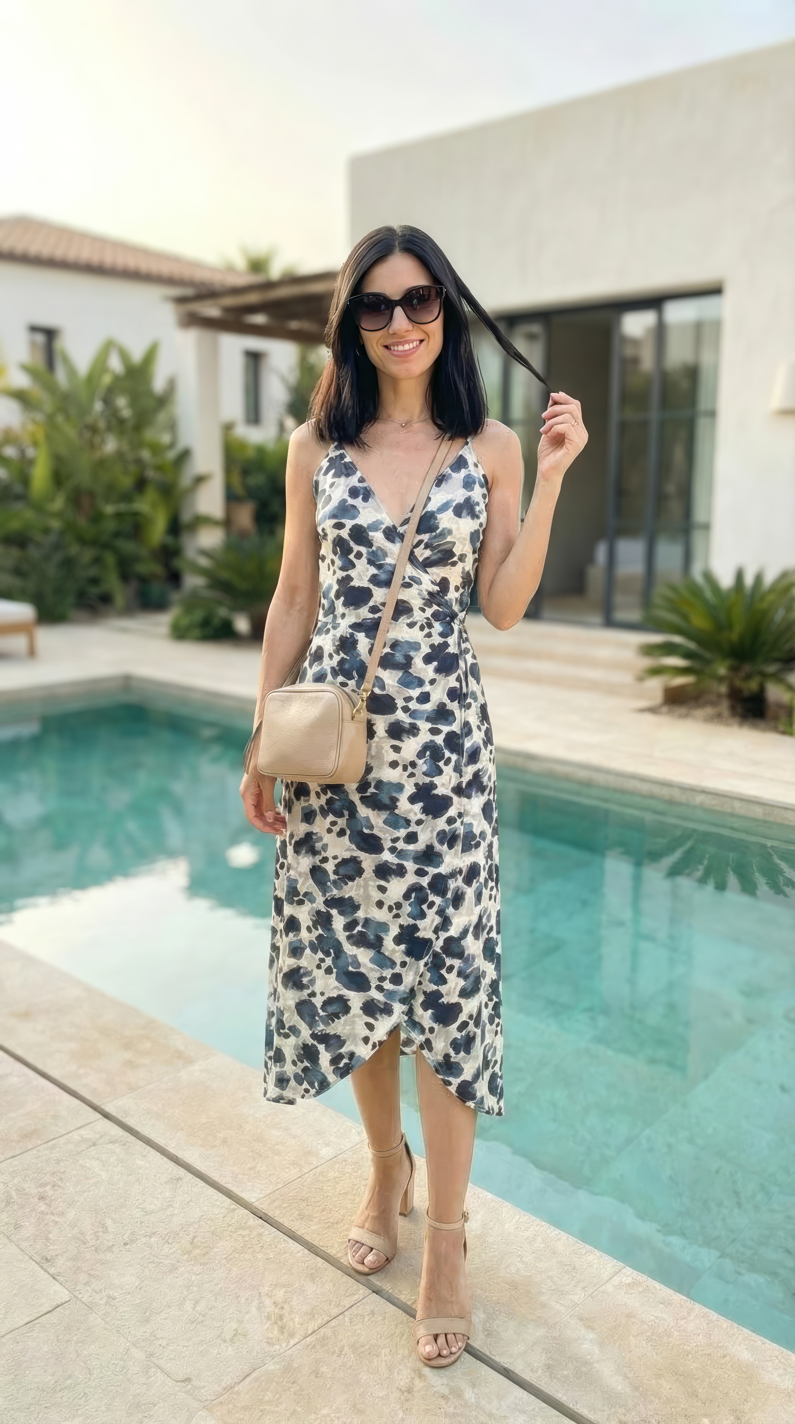 Sofia - Moonhill: Strappy wrap dress