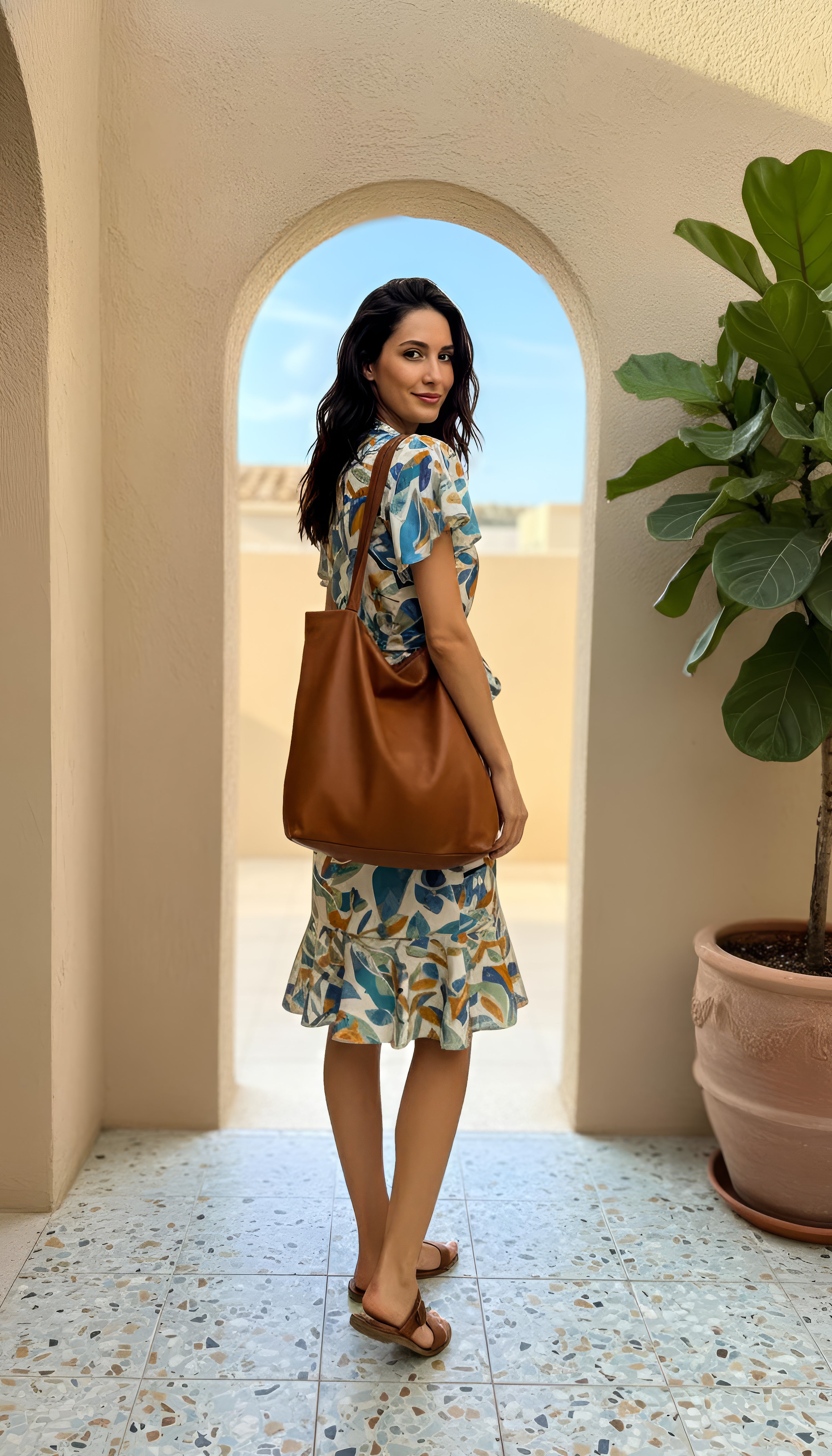 Sabrina - Daisy Dreams: Short wrap dress with frill