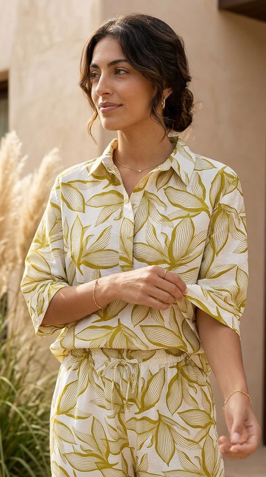 Melinda - Savannah Meadow: Relaxed fit shirt