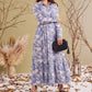 Maddison Maxi - Jungle Jewel: Button-up Collared Tiered Maxi dress