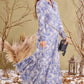 Maddison Maxi - Jungle Jewel: Button-up Collared Tiered Maxi dress