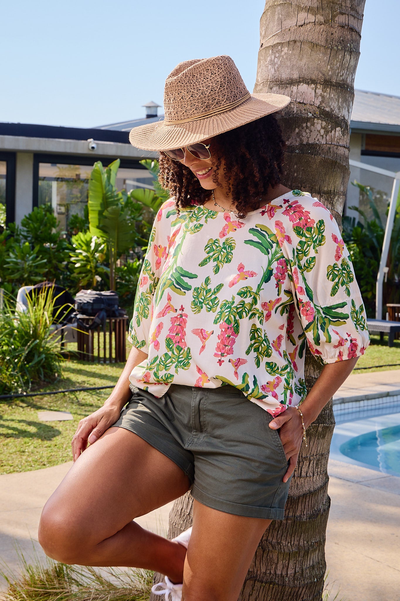 Ollie - Whisper: Raglan sleeve blouse