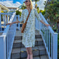 Scarlet - Botanical Bliss: Classic maxi shift dress