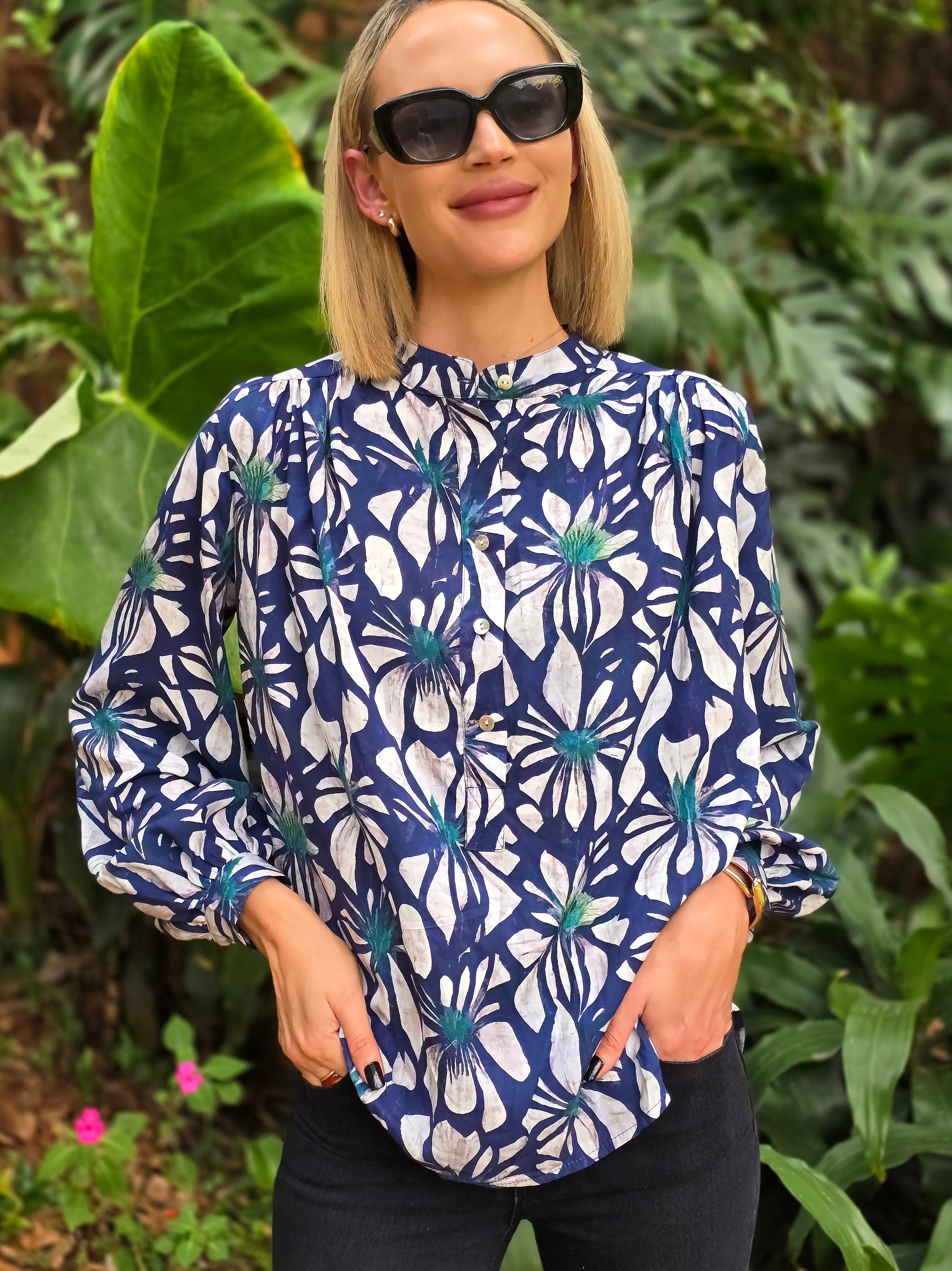 Chelsea - Twilight: Button up placket shirt