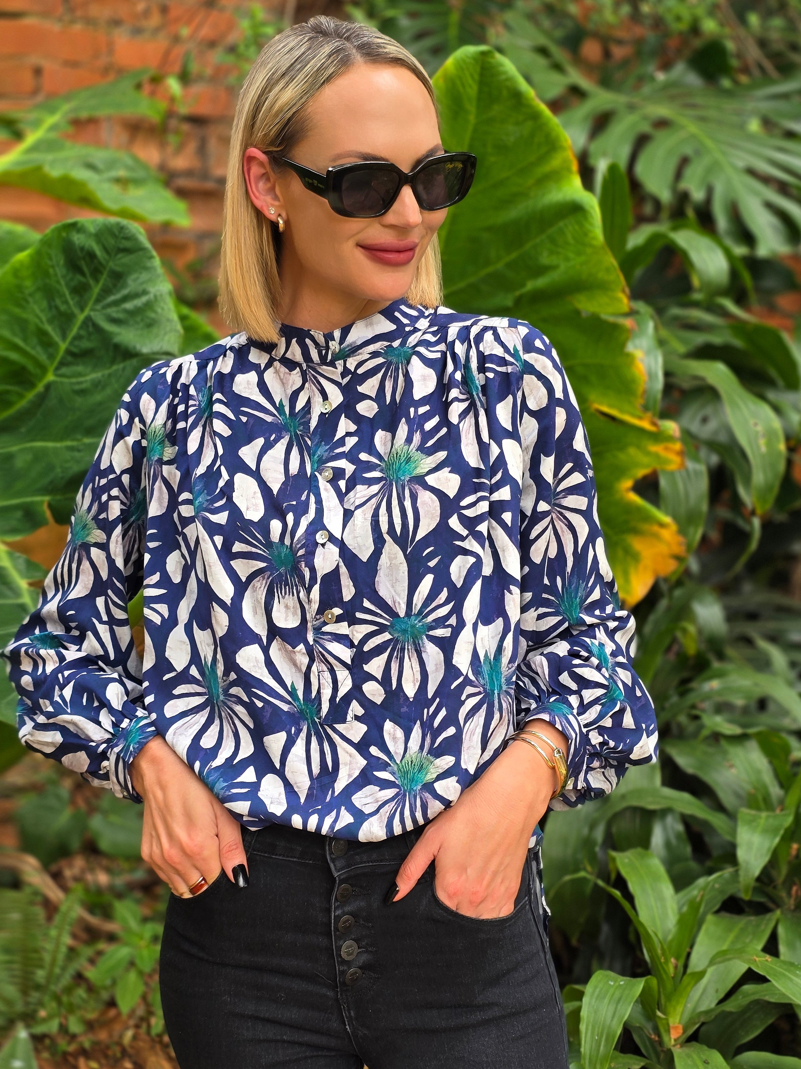 Chelsea - Twilight: Button up placket shirt