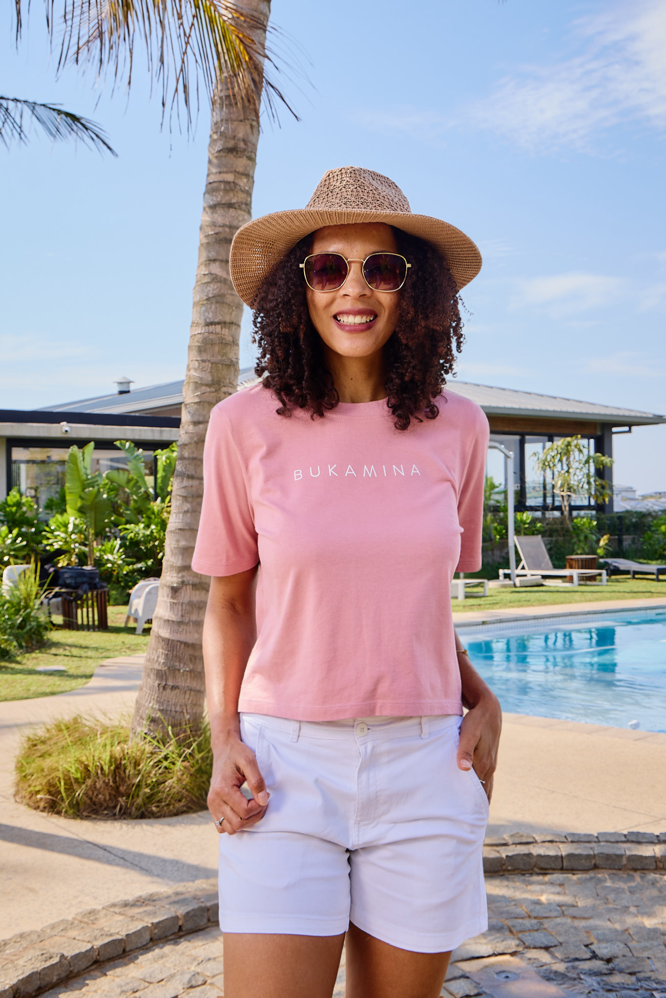 Amalfi - Pink: Printed t-shirt