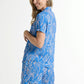 Nikki- Floral Dreams: Short Sleeve Sleepwear Set button-up with elasticated shorts.