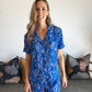 Nikki- Floral Dreams: Short Sleeve Sleepwear Set button-up with elasticated shorts.